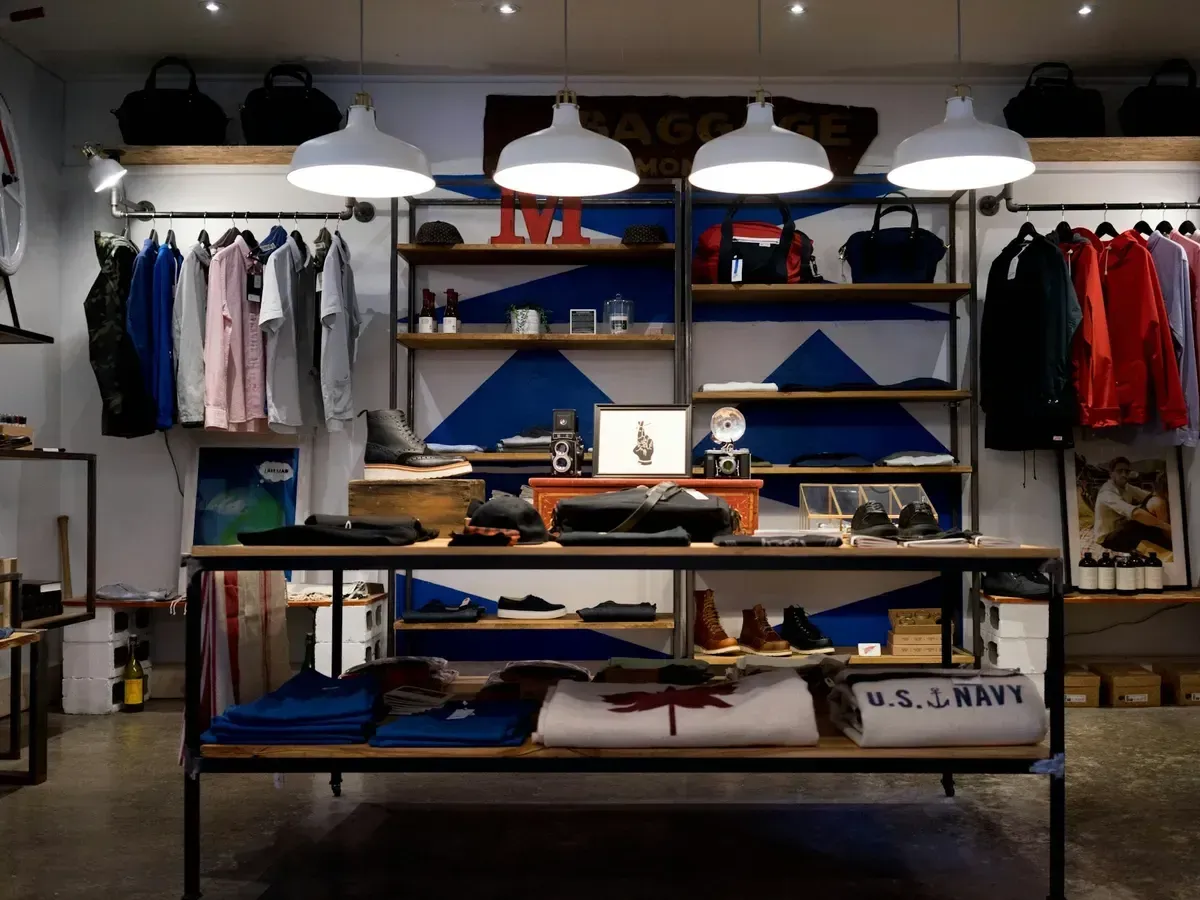 Intérieur d'une boutique indépendante